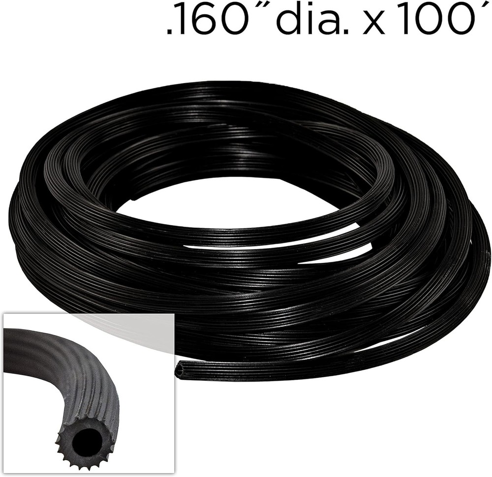 Versatile 0.160In x 100Ft Black Spline - Ideal for Screen Replacement Projects