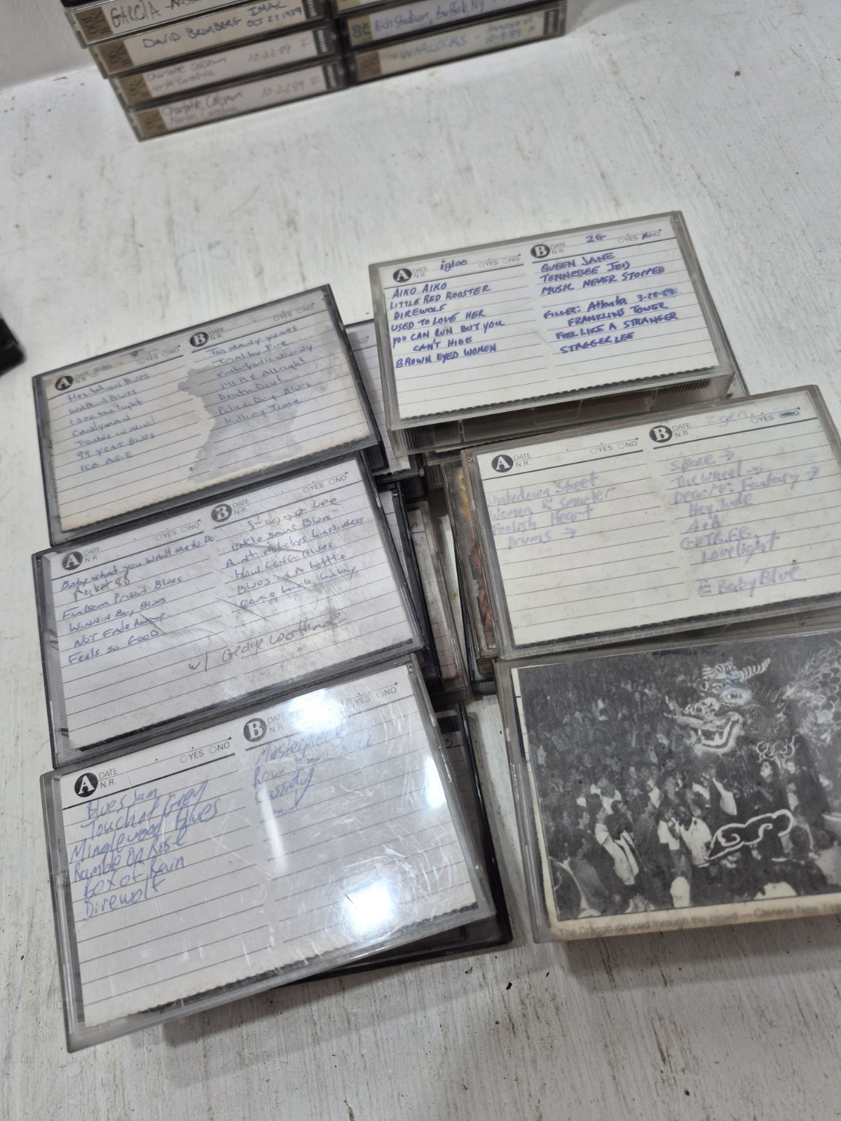 Lot Vintage The Grateful Dead & Others Cassette Tapes 1989 80s Concert Live