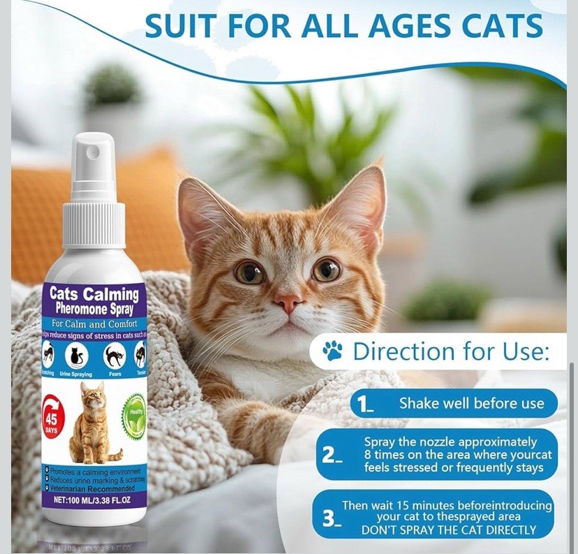 Cat Calming Pheromone Spray