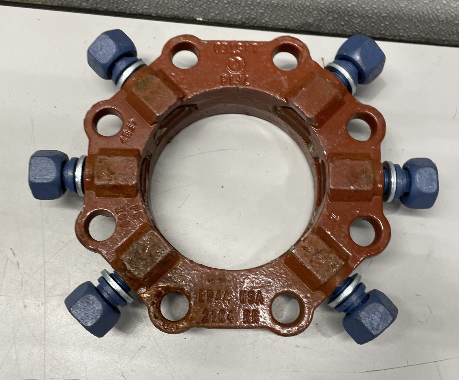 EBAA Iron Megaflange Series 2104 4" Flanged Pipe Connector