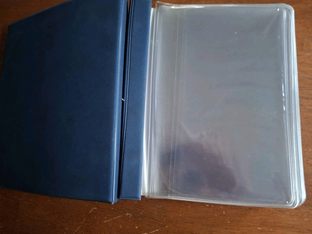 Blue Fleetwood First Day Ceremony Programs Binder with 53 pages