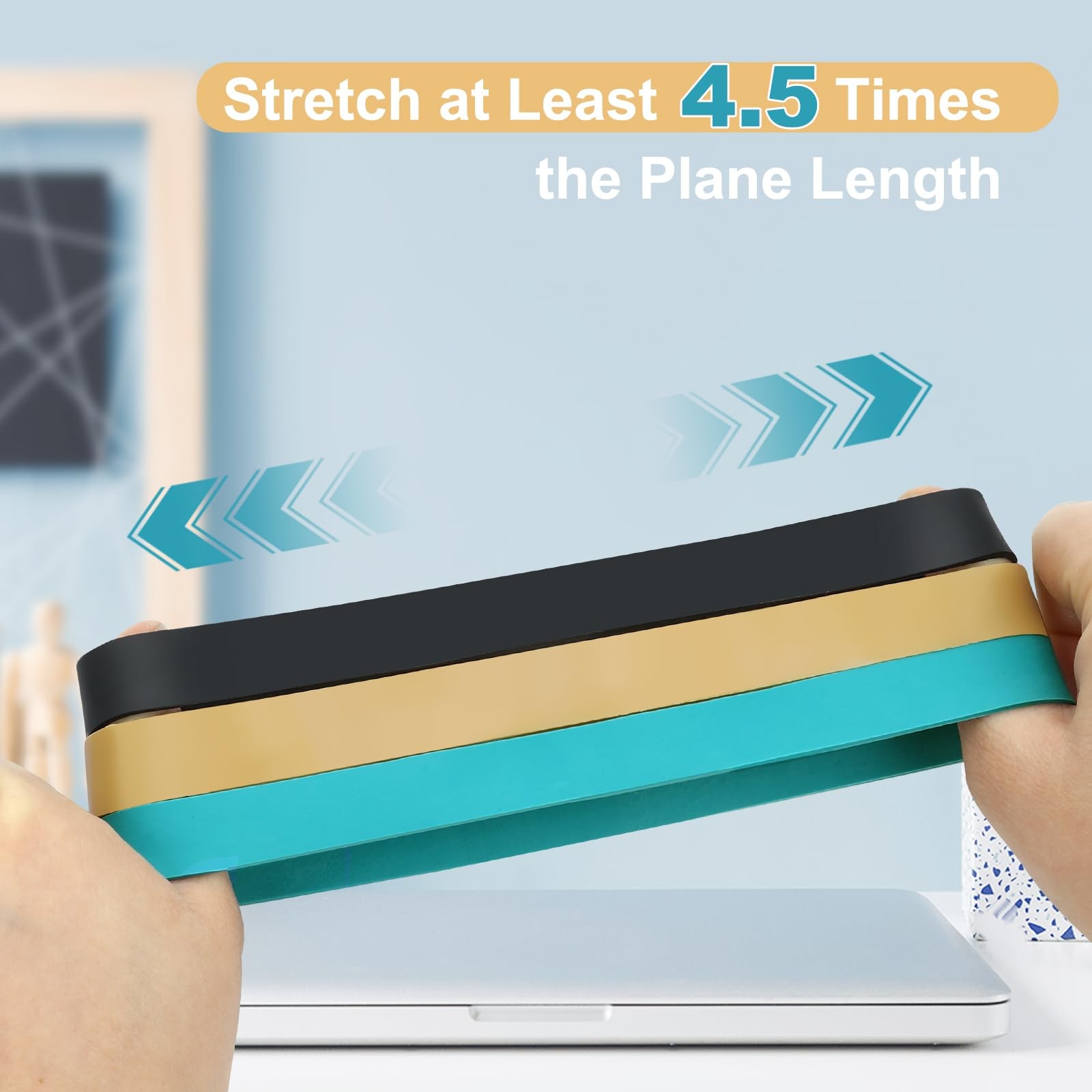 Heavy Duty Thick Rubber Bands, 36Pcs Large Wide Big Rubber Bands for Office S...