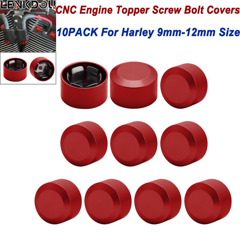 10X Schrauben 9-12mm Engine Screw Bolt Covers Caps For Harley Road Glide Softail