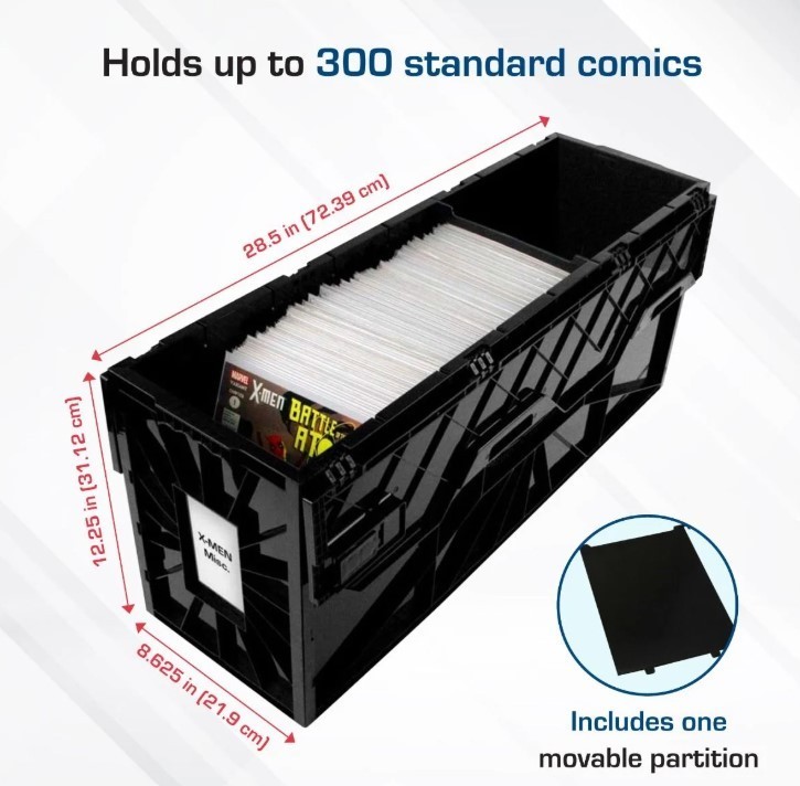 BCW Acid-Free Heavy Duty Stackable Plastic Comic Book Storage Bin