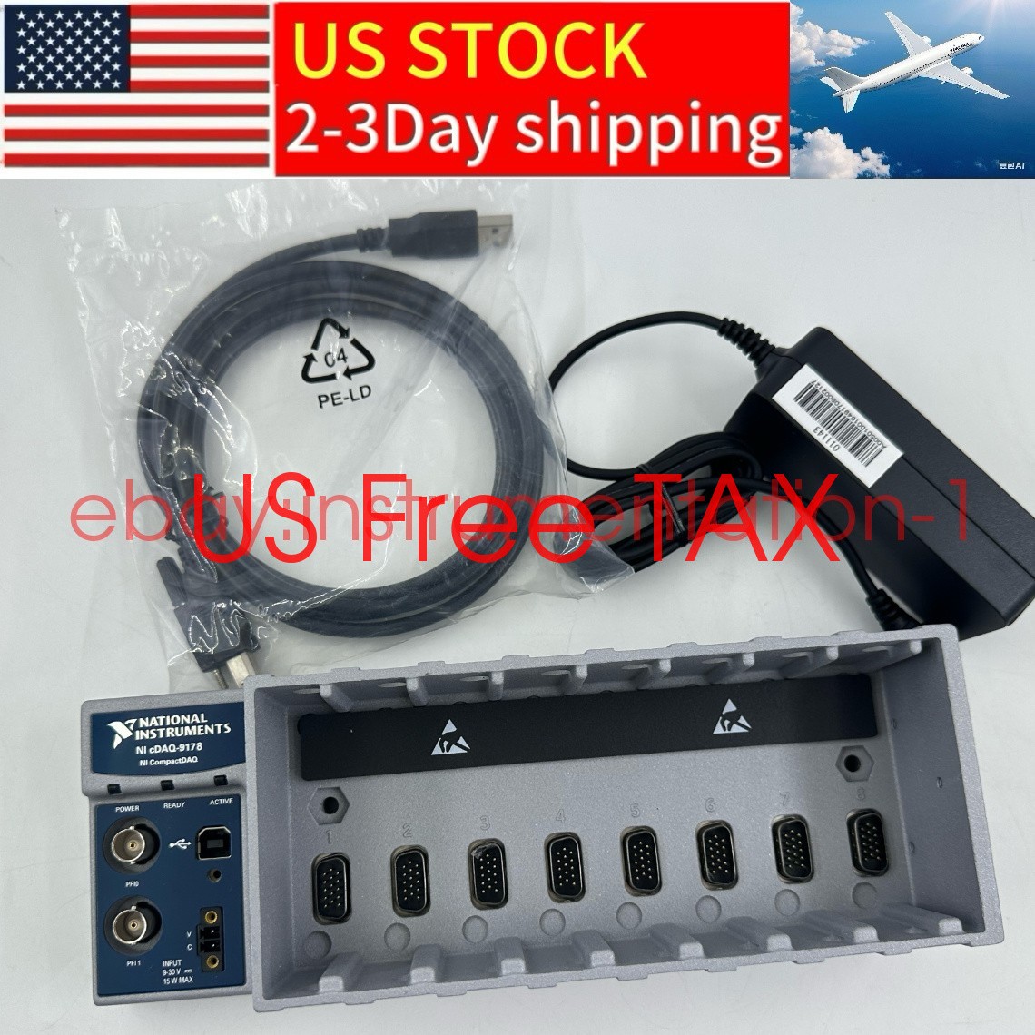 National Instruments NI CDAQ-9178 USB CompactDAQ Chassis,Qty Available! US stock