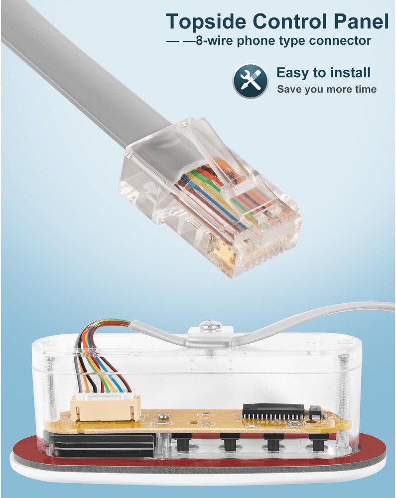 53238 4 Button Spa Topside Control Panel Keypad for Balboa Mini Oval Heat Jacket