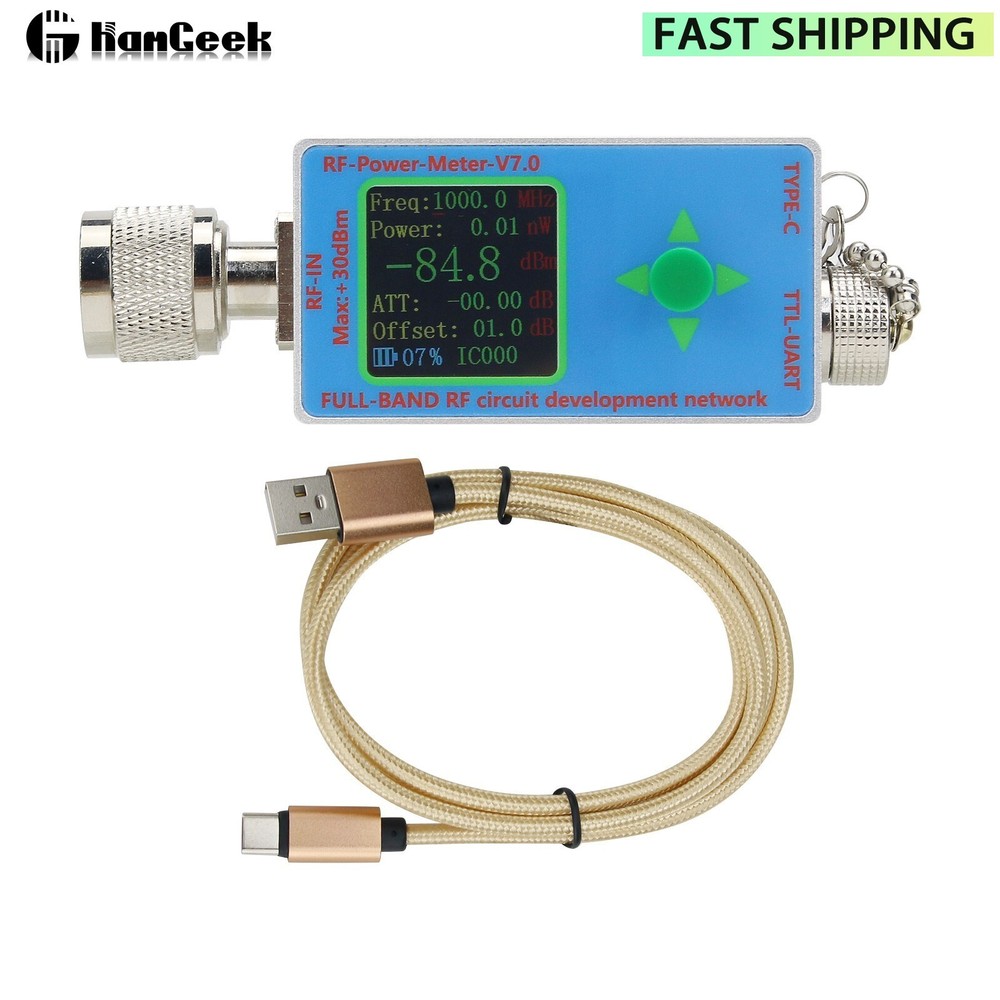 RF Power Meter 10GHz Type-C Full-band RF Circuit Development Network Serial COMM