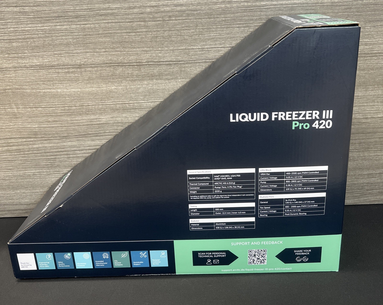 ARCTIC Liquid Freezer III Pro 420 black PC Water Cooler AIO Computer Cooling