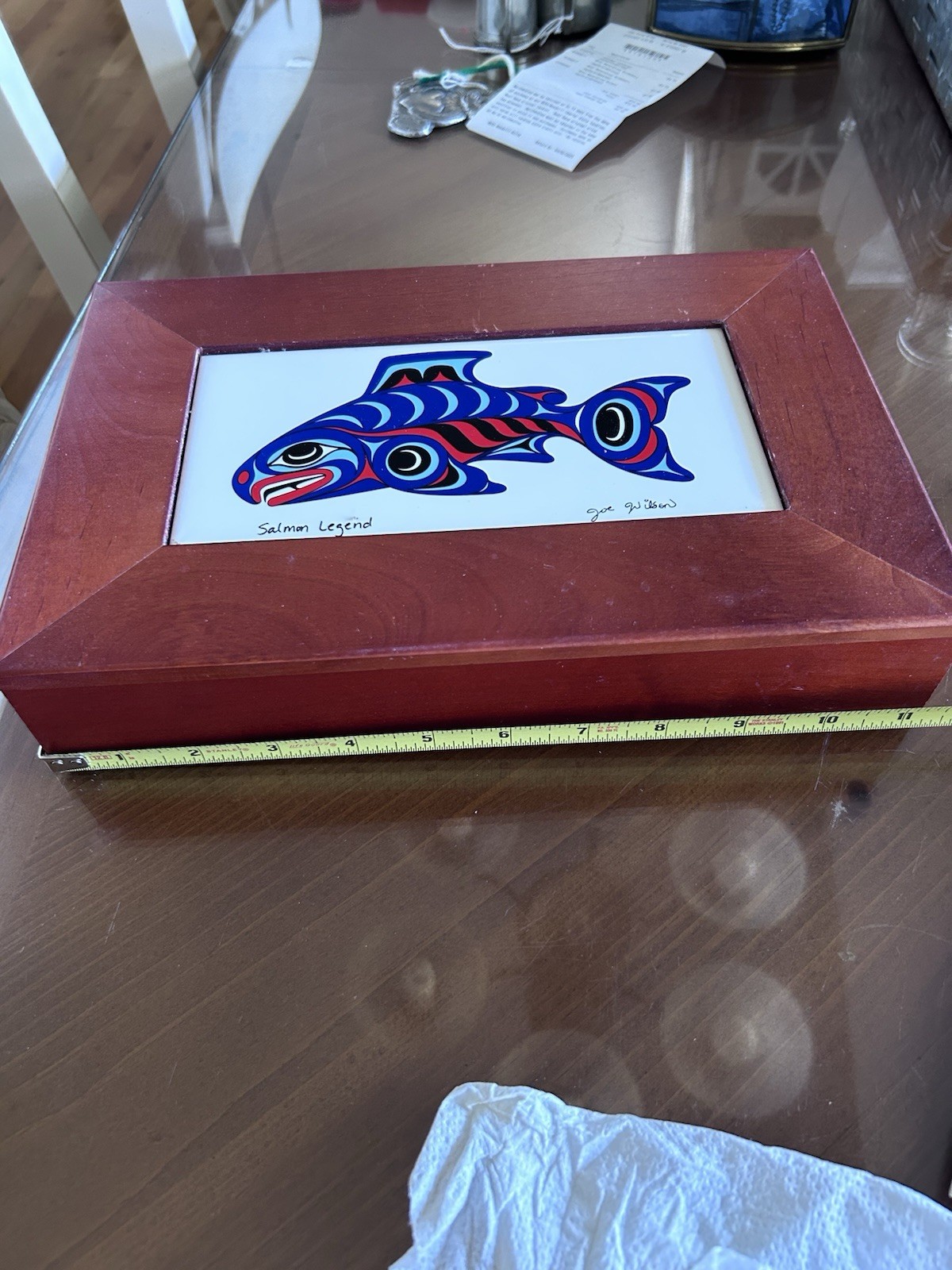 Salmon Legend Joe Wilson Tile Art Box
