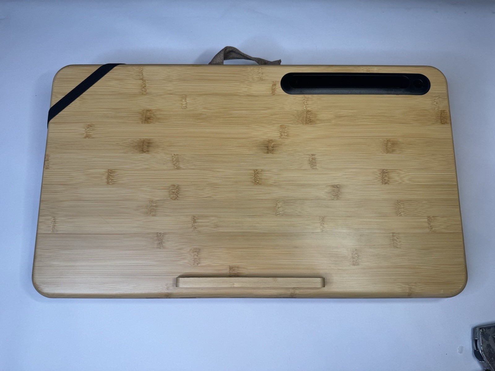 Wishacc Portable Bamboo Lap Desk Laptop Stand Working w/Handle Home Office Wood