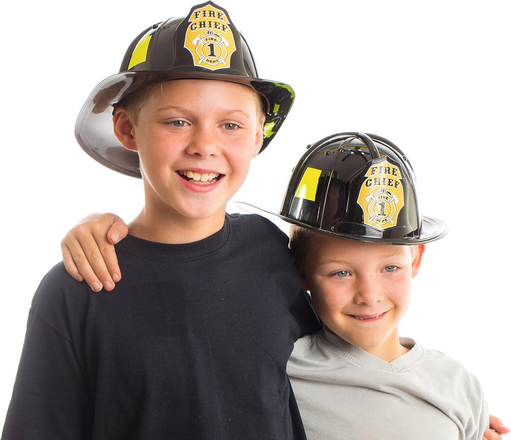 Black Fire Chief Helmet