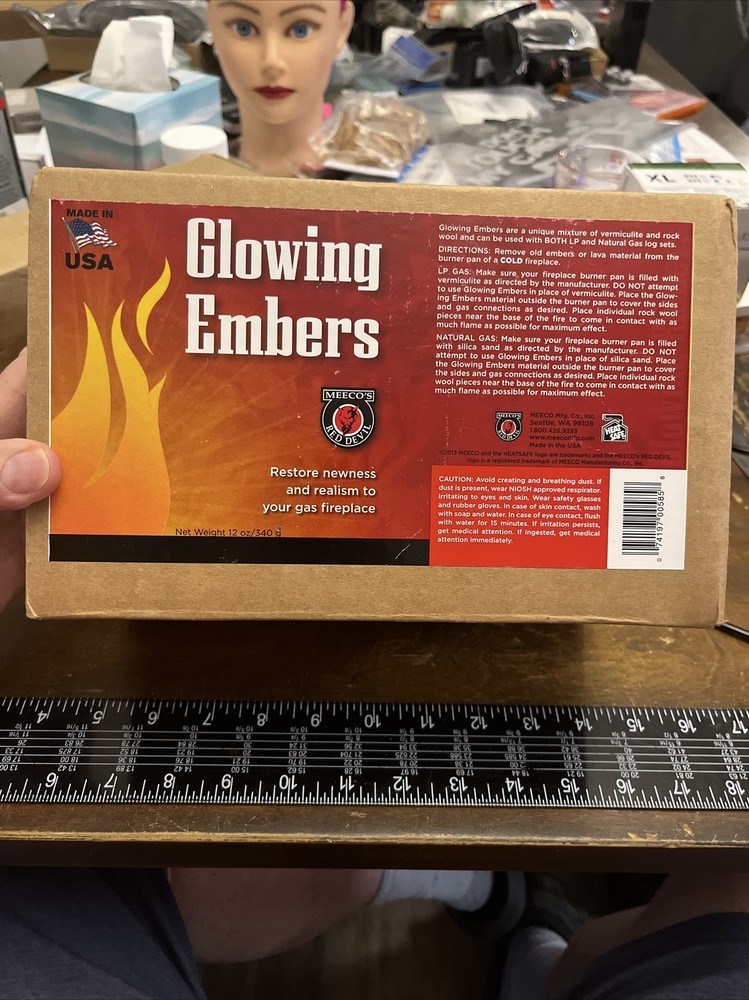 Meeco's Red Devil Glowing Embers for Gas Fireplace