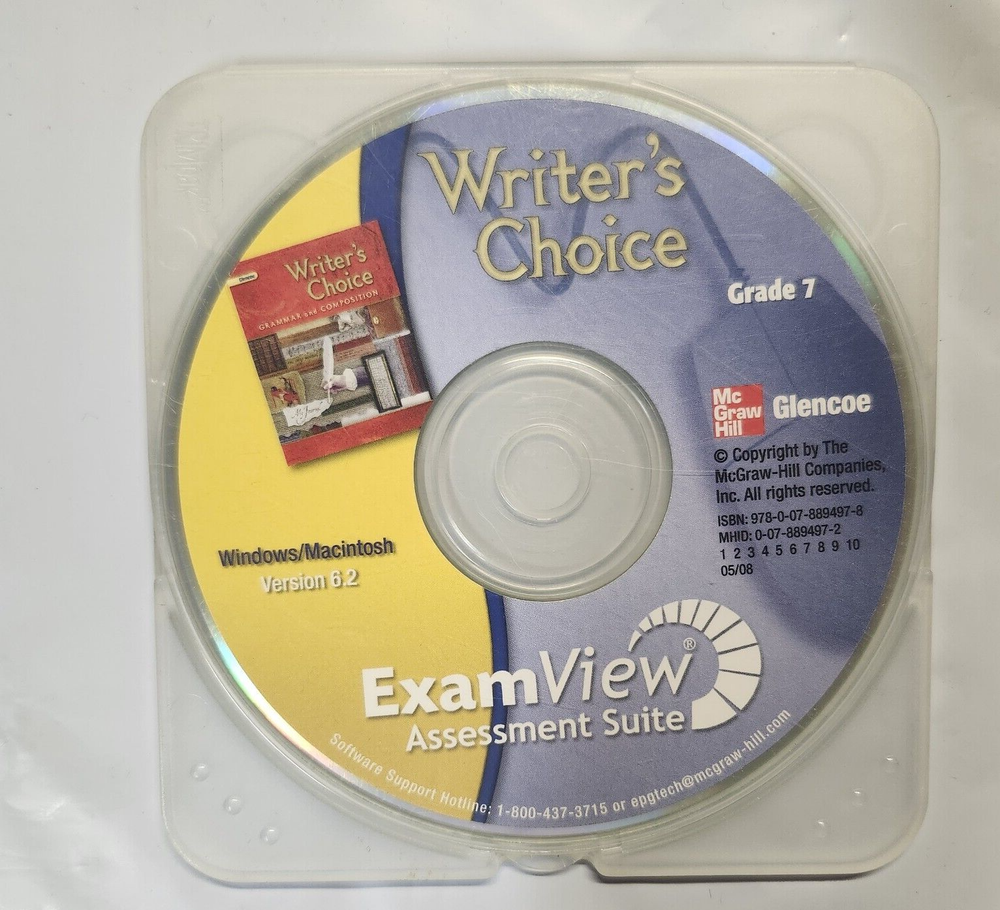 Writer's Choice Grade 7 / ExamView + Presentations Plus CD-ROM / VG