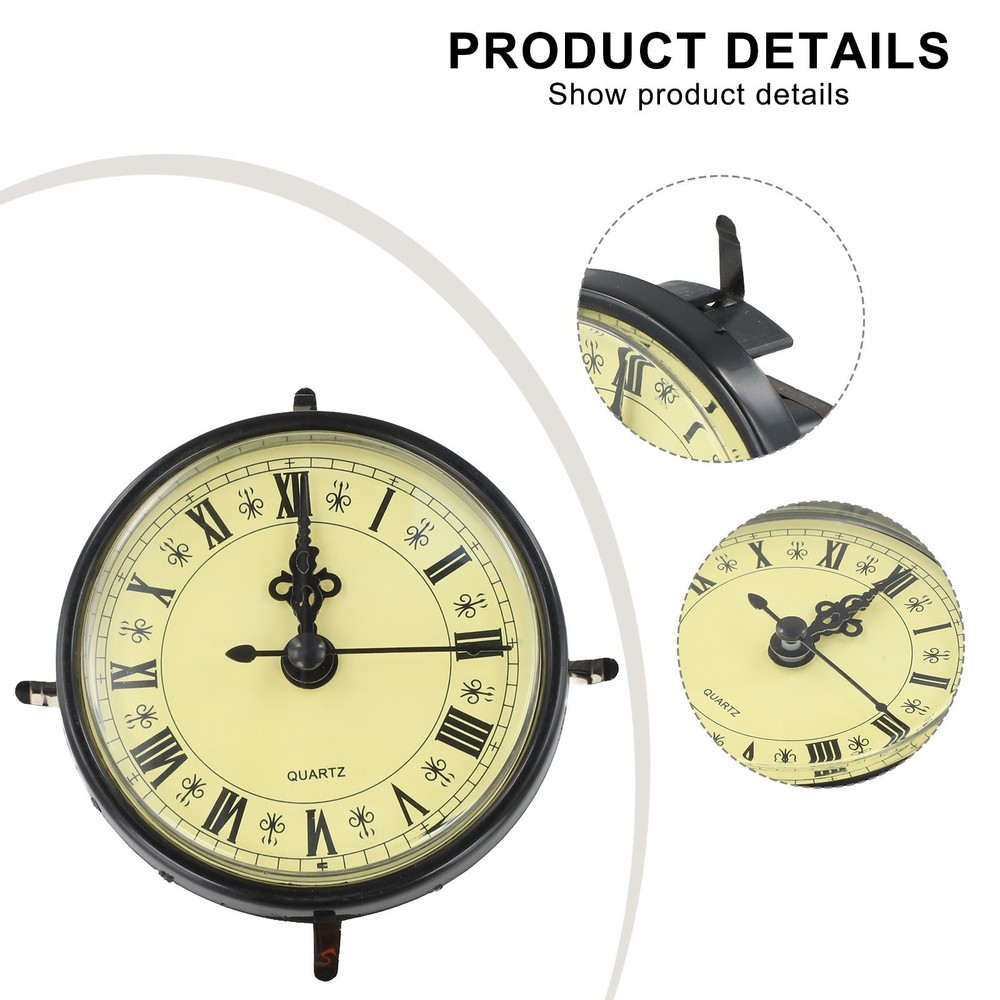 80MM Quartz Clock Insert with Comfortable Readability and Roman Numerals