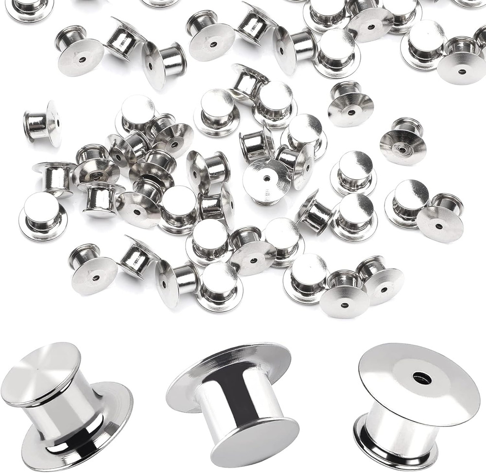 30 Pcs Metal Locking Pin Backs Locking Pin Keepers Locking Backs for Disney Pins