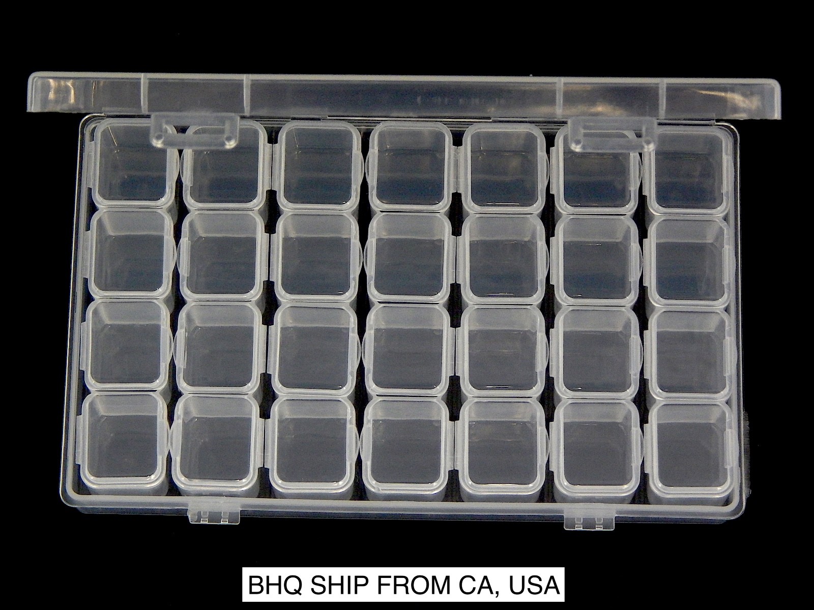 28 Grids Clear Plastic Storage Box Empty Container Case Holder