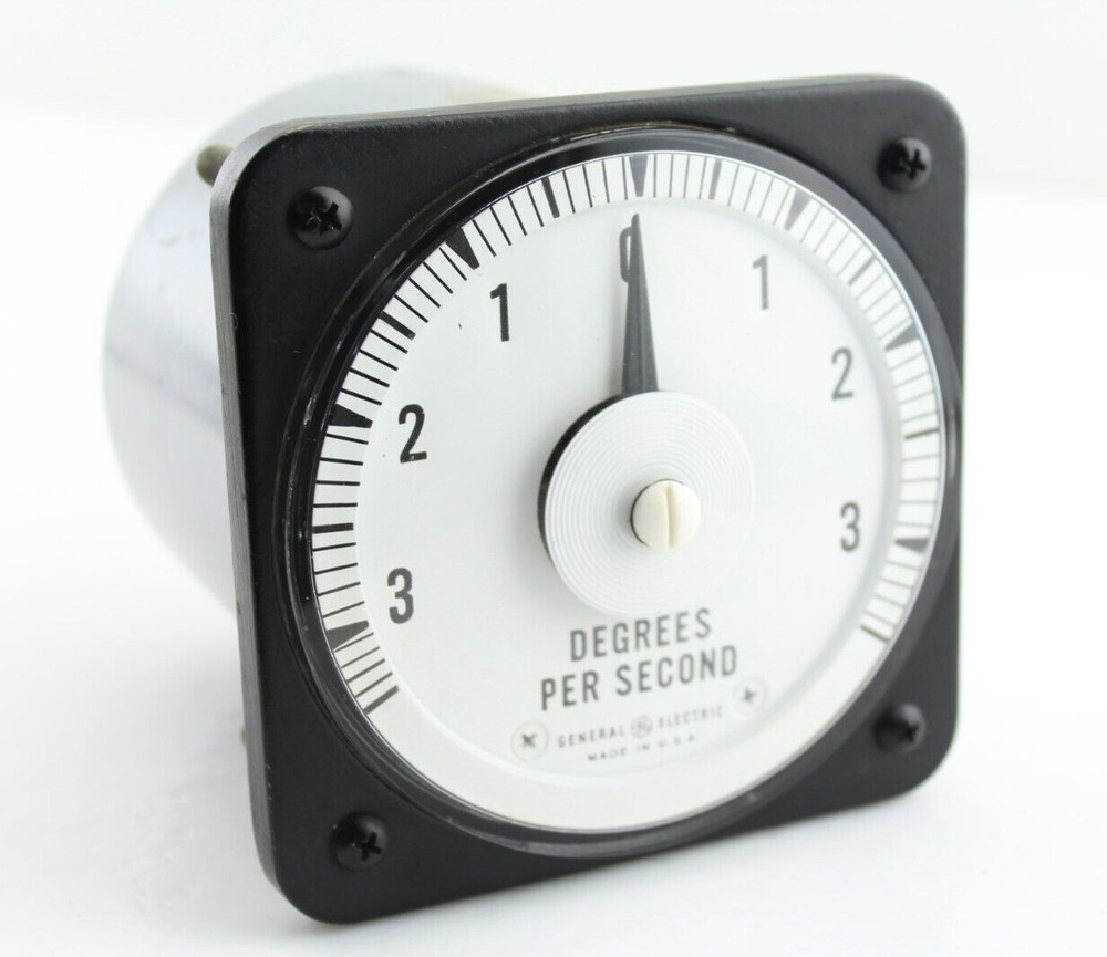 NOS Qty 1 GE Type DB-18SYU Panel Meter Tachometer Voltmeter Degrees Per Second