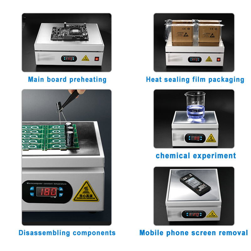 Electronic Hot Plate for BGA Heating Work Tool Set 20*20cm Preheating Station