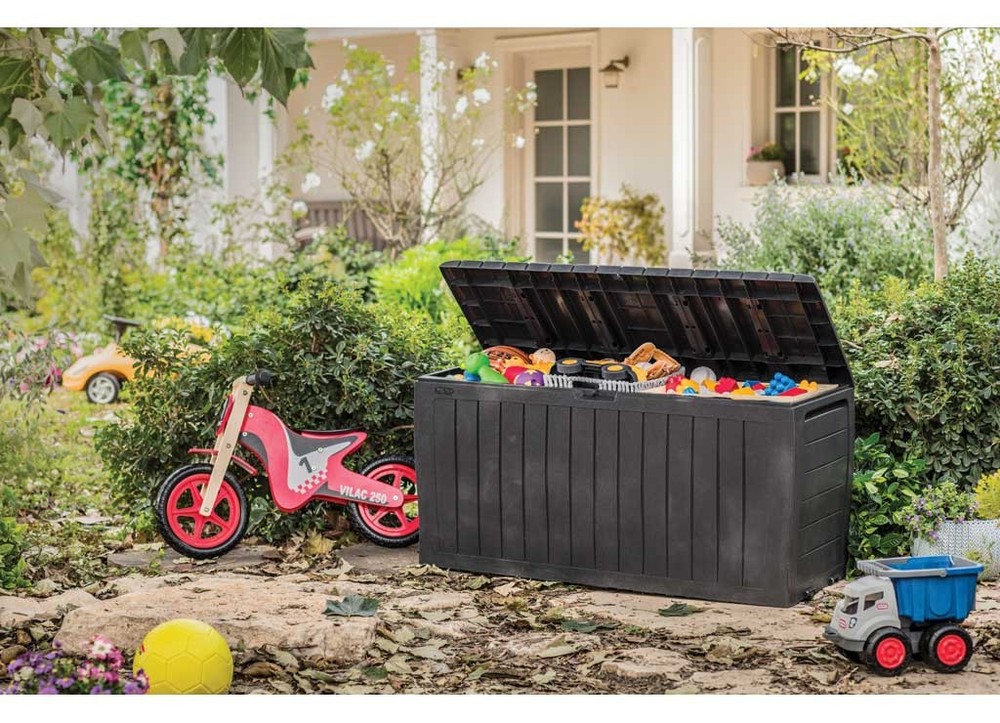 Keter 230623 Marvel 71 Gallon Deck Box - Brown