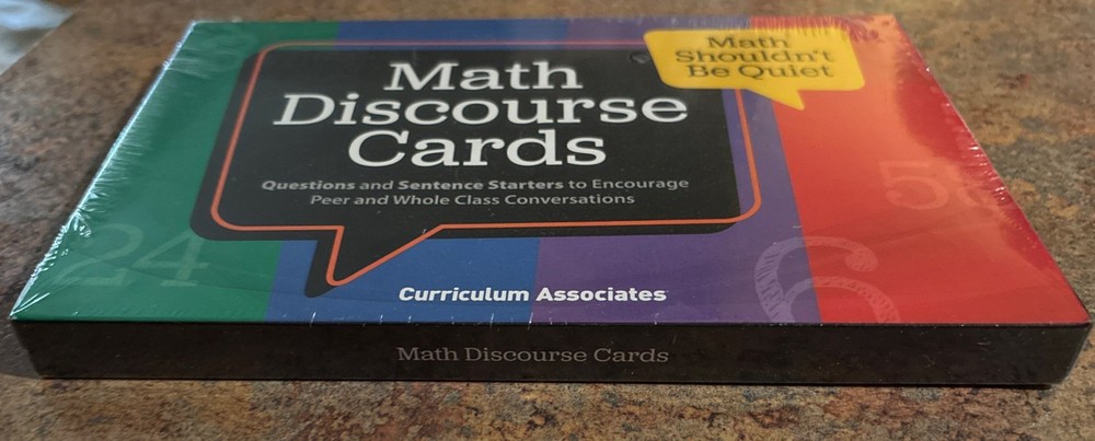 Math Discourse Cards - Encourage Peer & Whole Class Conversations - NEW SEALED