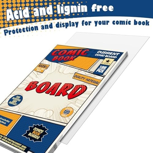 200 Comic Book Boards - Thick & Durable Regular Size Backing Boards, 200PCS