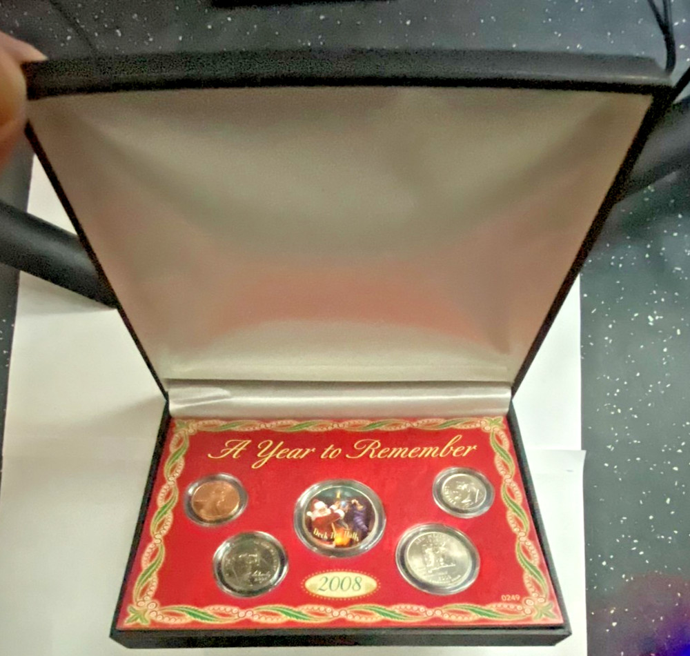 2008 Year To Remember 5 US Coin Set w/BOX & COA (READ)