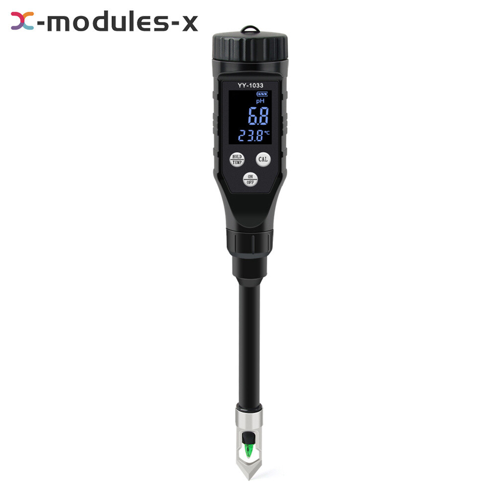 Backlight Soil PH Tester 0-14.0pH APP Soil Tester Data Logger LCD Temp Analyzer