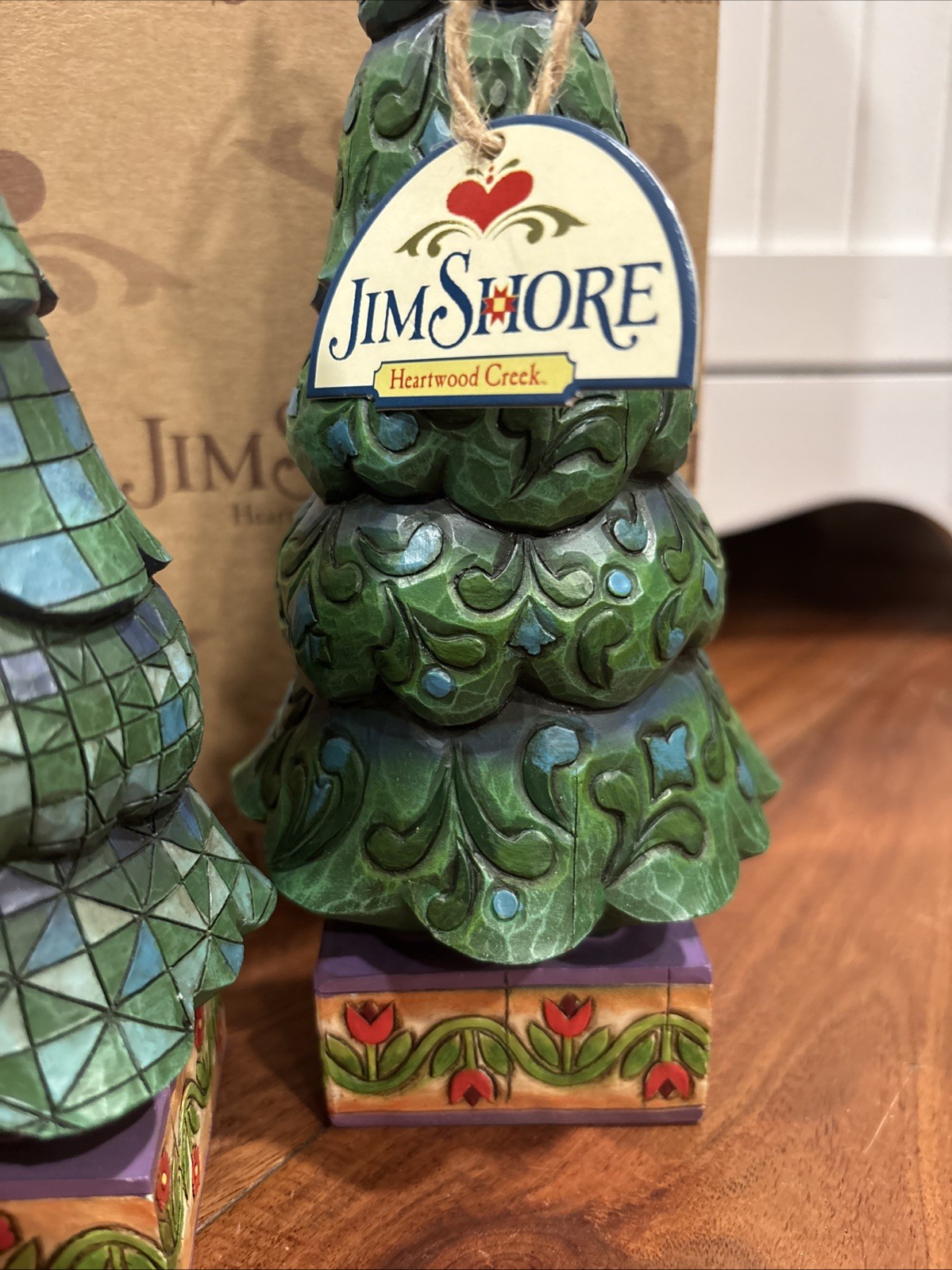 Jim Shore 4008112 O Tannenbaum Holiday Christmas Trees Set Of Three - w/ Tags!