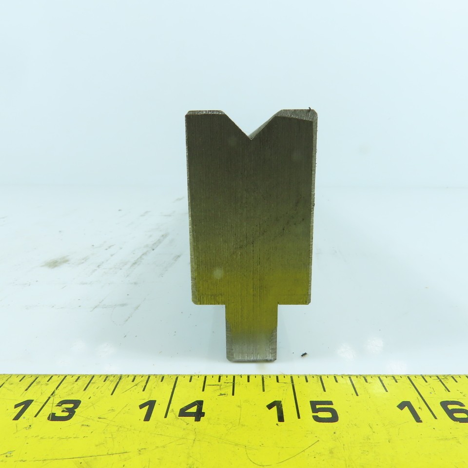 14-1/4" Press Brake Forming 90° V Angle Die Block 1-1/8" Thick 1-3/4"H 1/2" Tan