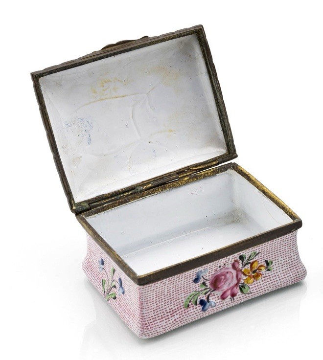 18th Century Copper Enameled Snuff Box
