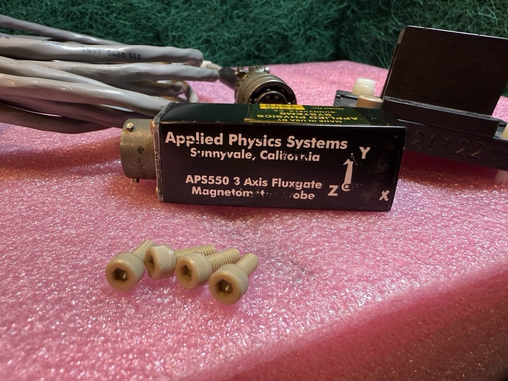 APPLIED PHYSICS SYSTEMS APS550 3 AXIS FLUXGATE Magnetometer Probe