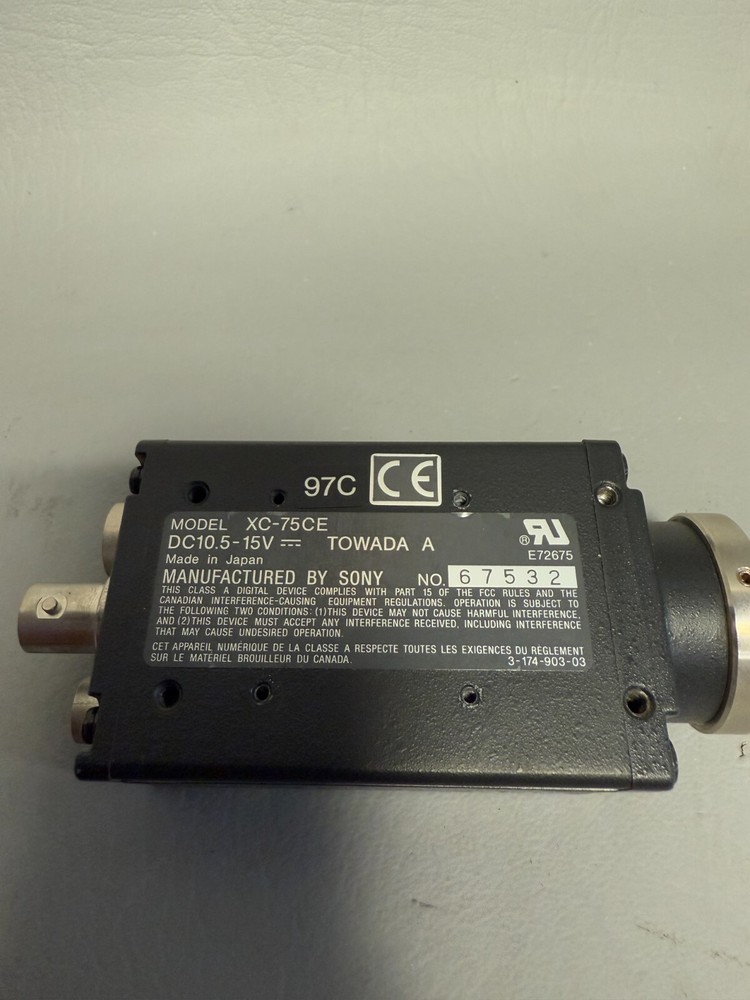 SONY XC-75CE MACHINE VISION CAMERA