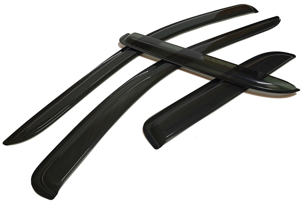 Fit 2002-2009 Ram 1500 2500 Quad Cab Smoke Window Visor Sun Vent Rain Wind Guard