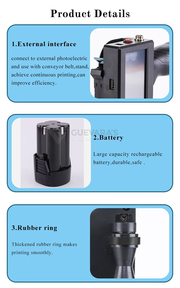 Handheld Inkjet Printing Machine Batch Expire Date Printer