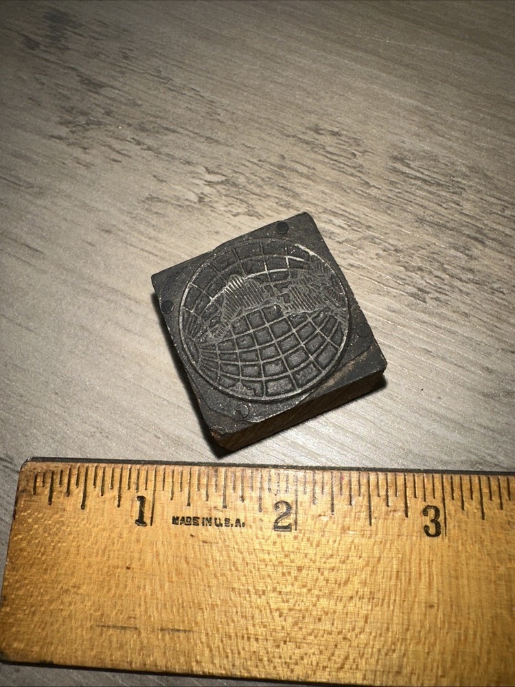 Printing Block “ Globe Earth “