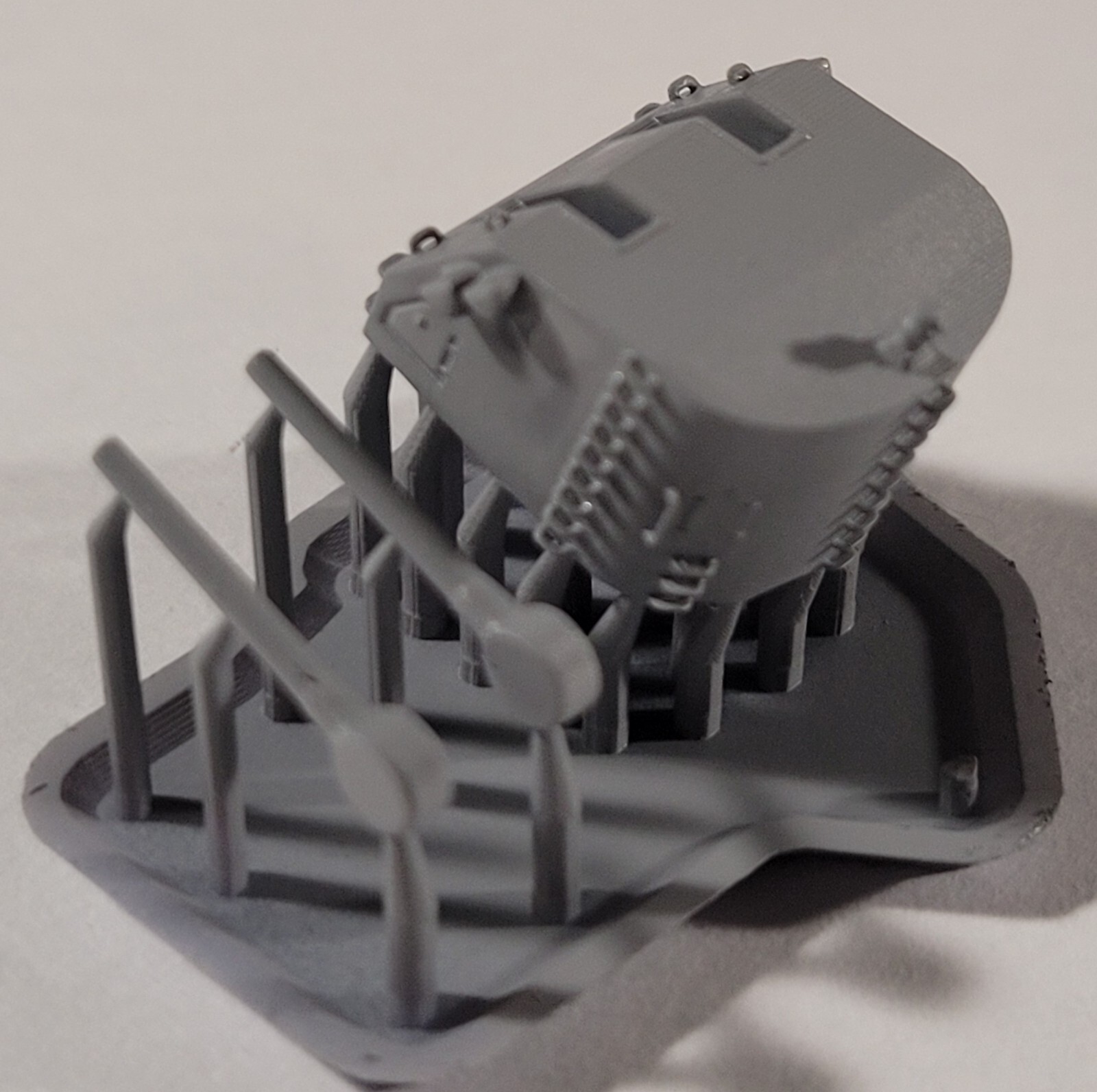 1/350 3D printed 5in Replacement Guns 8pc set for Very Fire Atlanta model kit