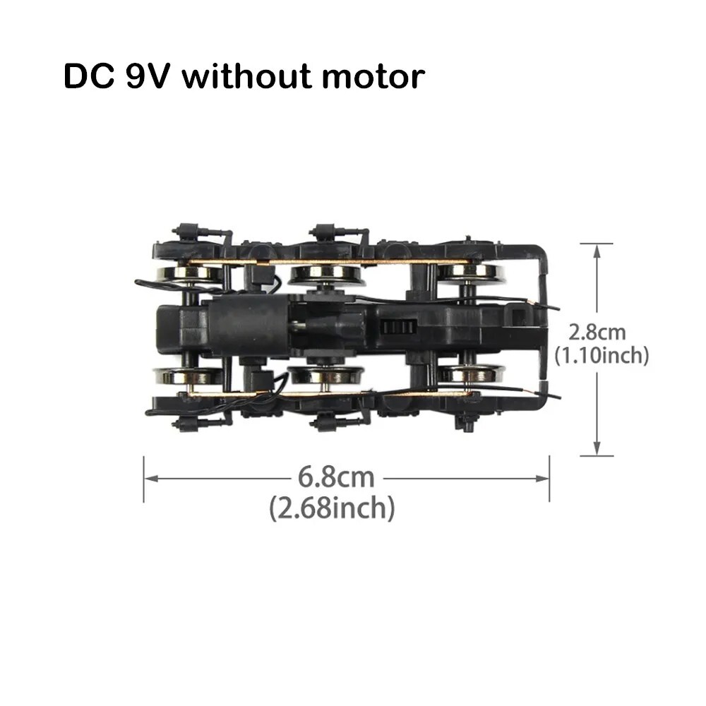 Ho Scale 1:87 Chassis Train Bogie Model DC 9V Universal Train Undercarriage