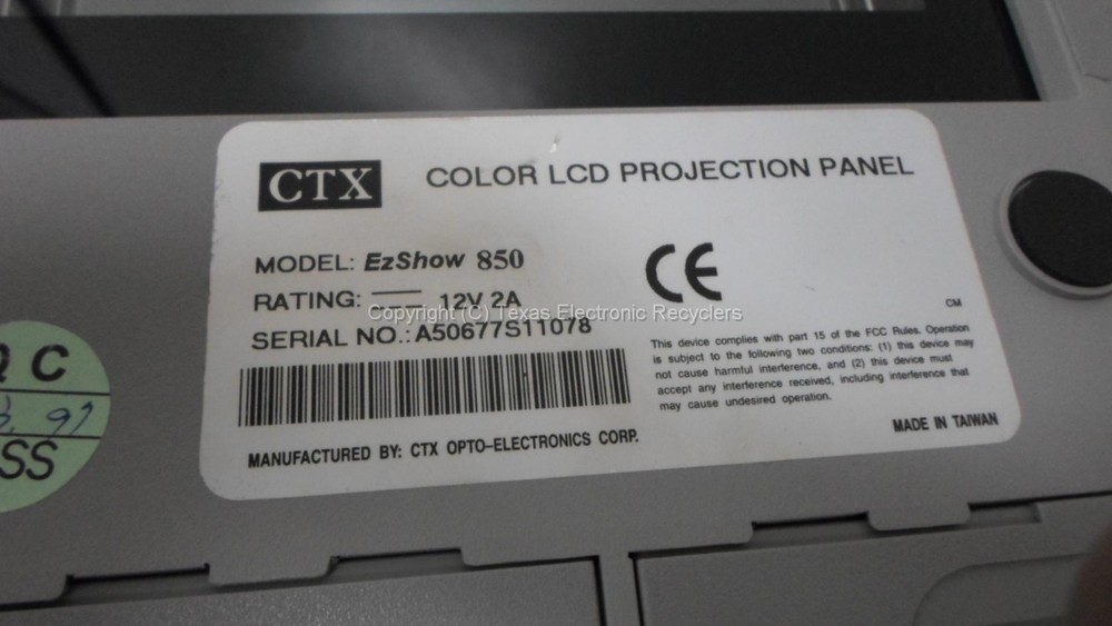CTX EZShow 850 LCD Projection Panel