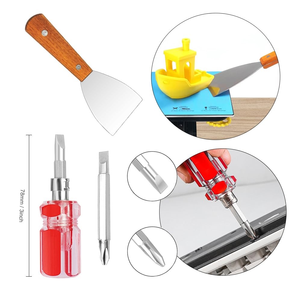 54 PCS 3D Printer Tool Kit, 3D Printer Accessories Kit for Cleaning, Removal ...