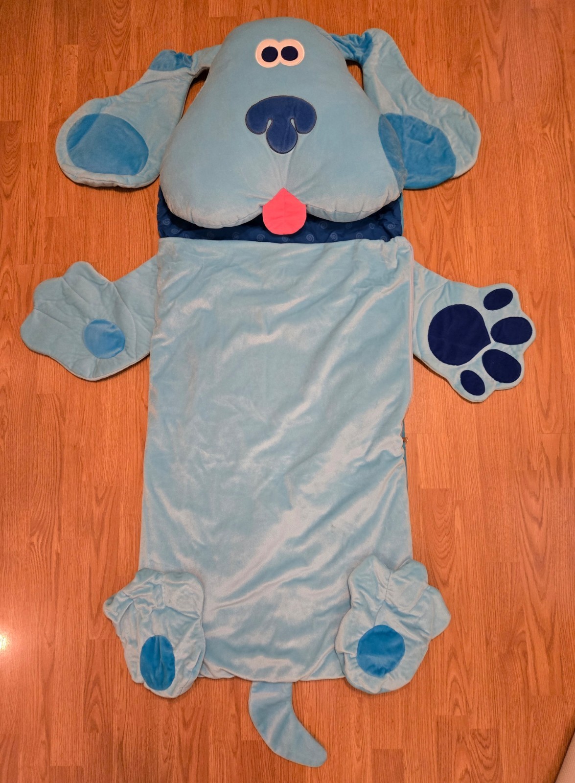 Blue's Clues Nick Jr. Sleeping Slumber Bag Plush Pillow Rare Excellent Condition