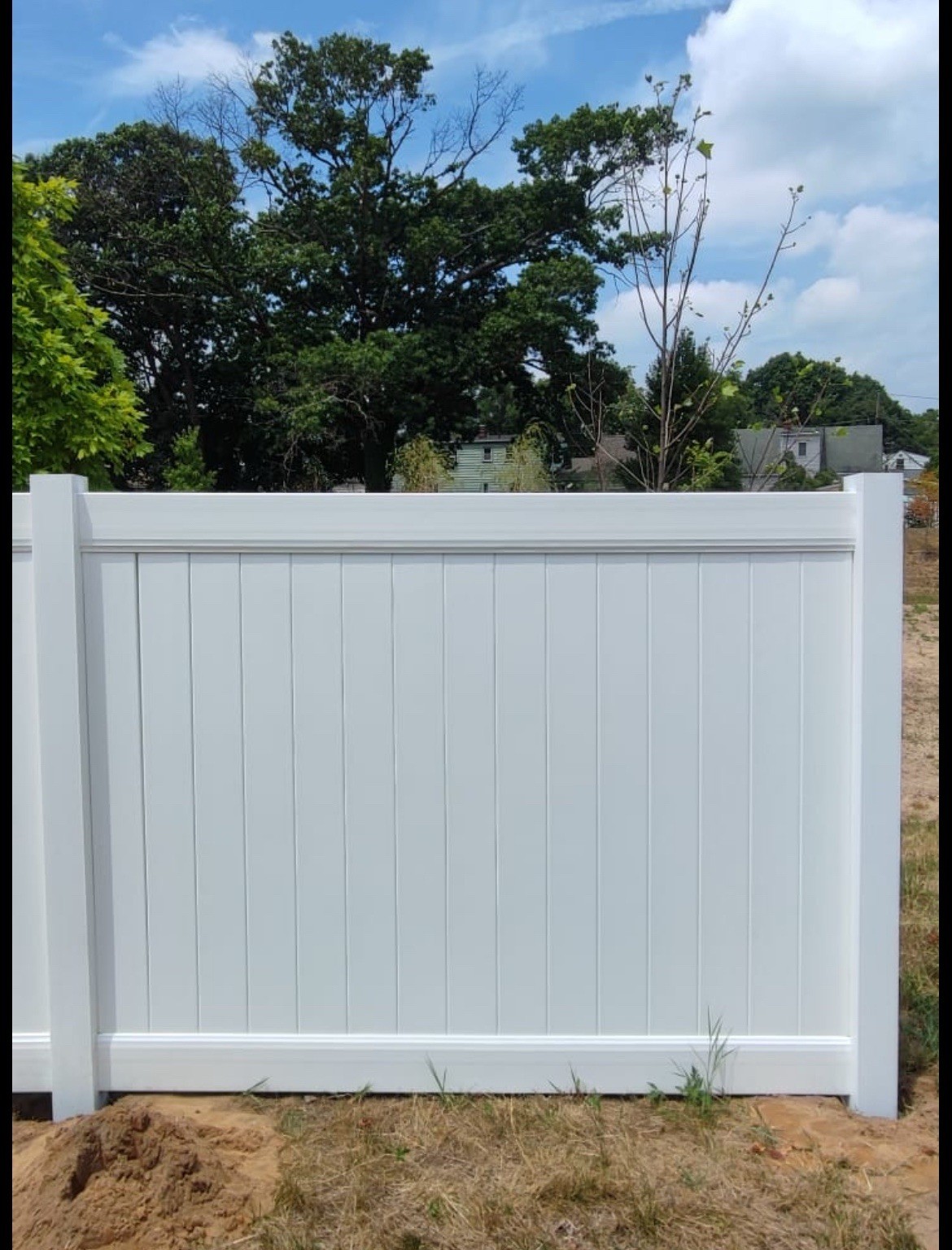 Vinyl Privacy Fence Panel 6x8 White