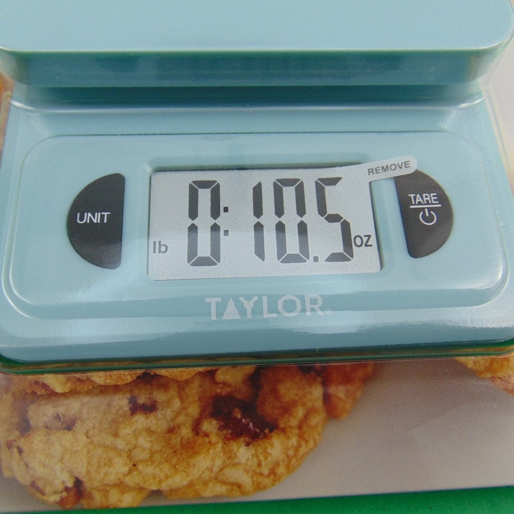 Farberware Baking Advantage Digital Kitchen Scale Compact Aqua Green Taylor