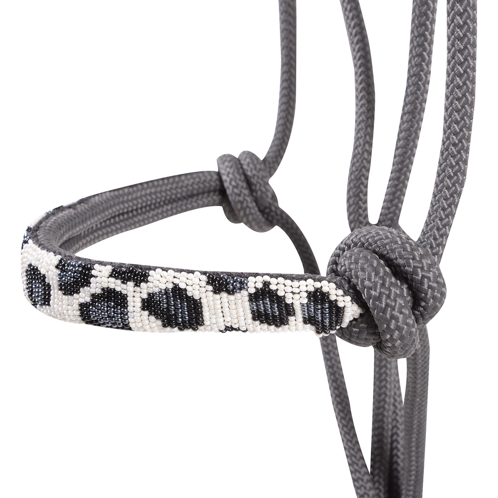 CASHEL BEADED NOSE ROPE HALTER