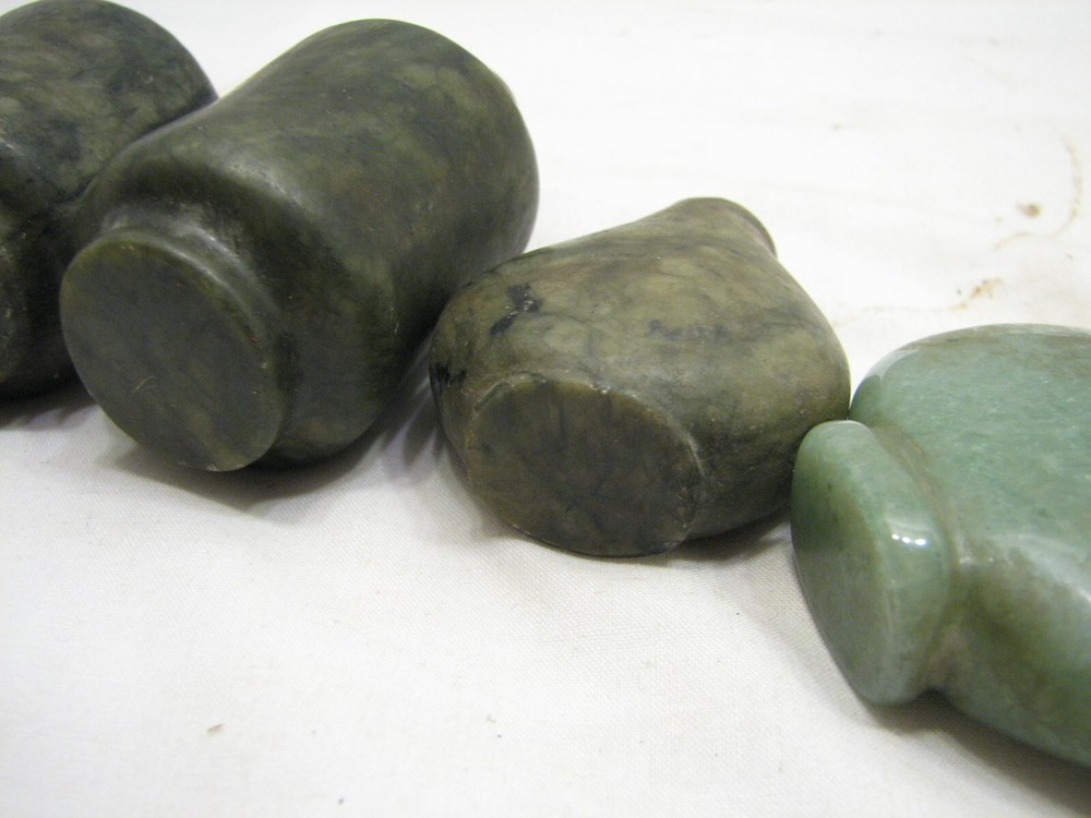 Lot Carved Stone Snuff Bottle Perfume Soap Decor Mini