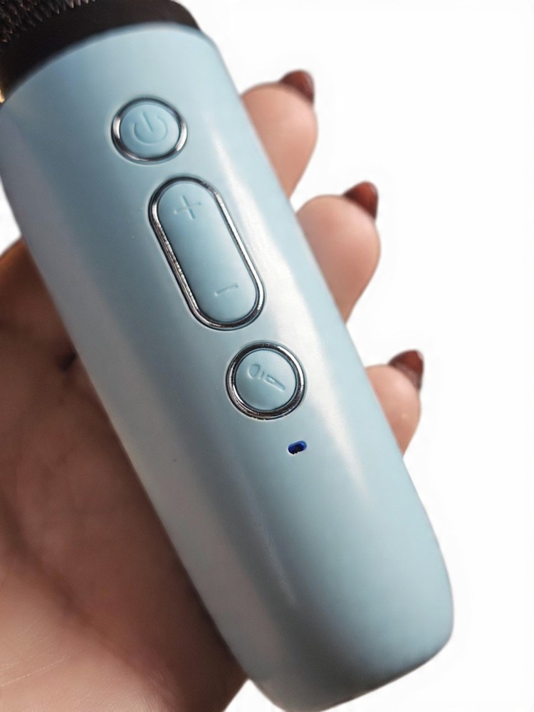 Replacement Wireless Microphone for Mini Karaoke Machine (Blue) Mic ONLY