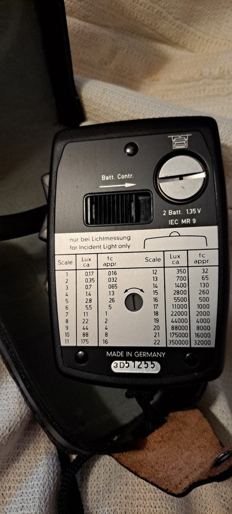 Gossen Luna-Pro Analog Light Meter CdS Sensor for Camera