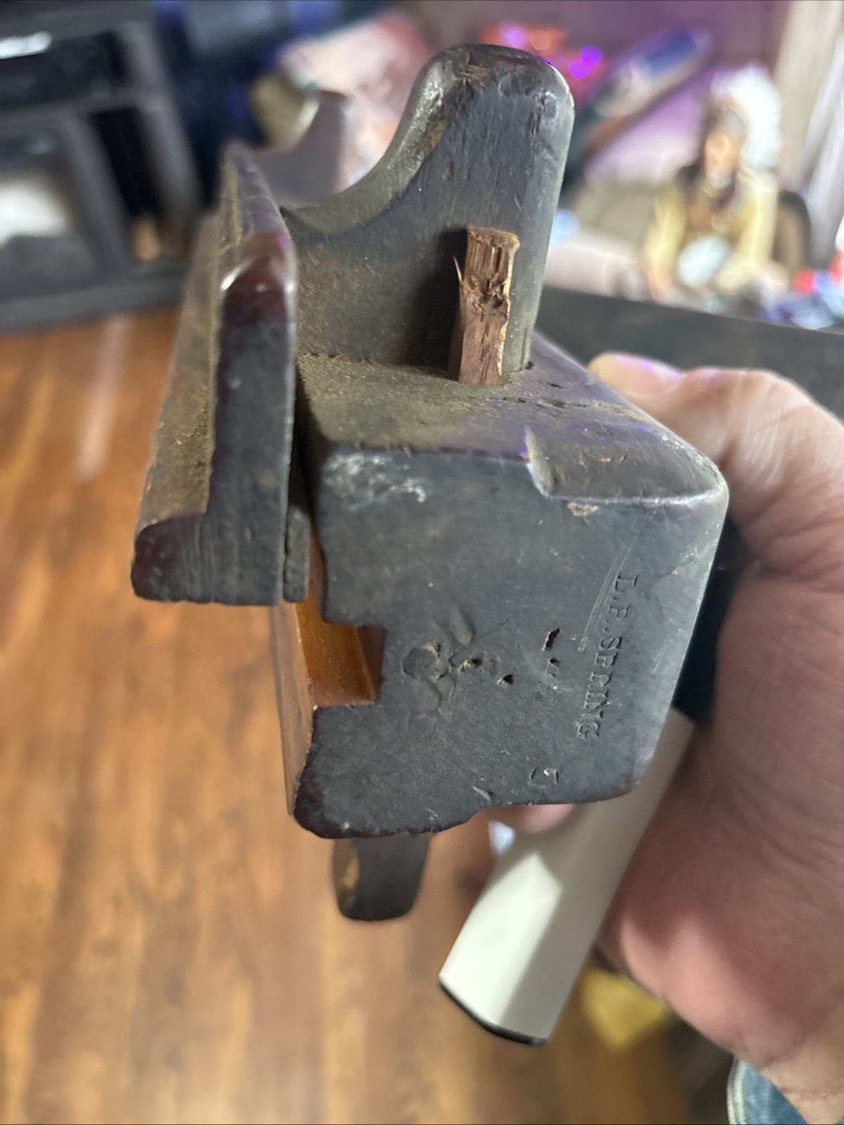 L.R. Spring Antique Wooden Plow Plane