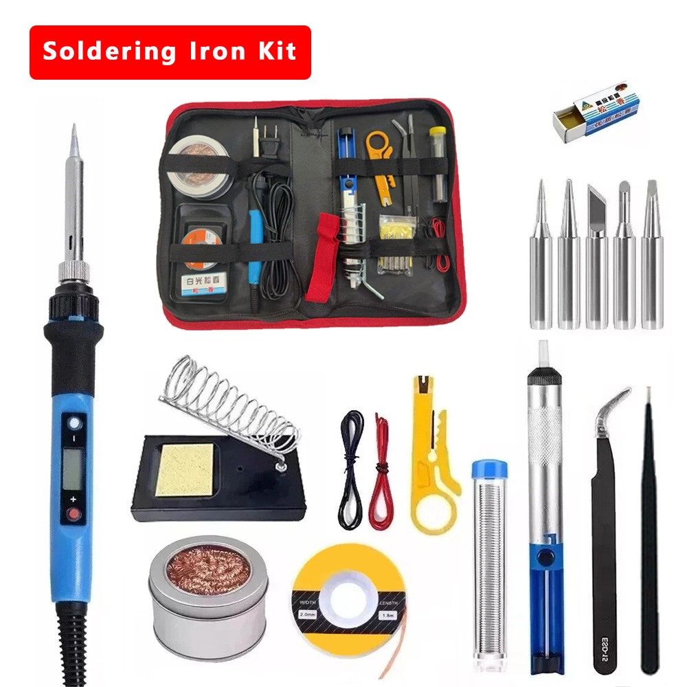 80W Electric Soldering Iron Welding Gun Tool Kit Solder Wire Desoldering Pumps