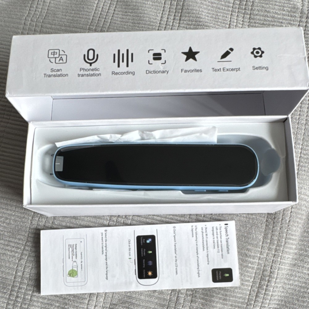 Translator Pen, Text to Speech Reader Pen, Scanning Device for Reading