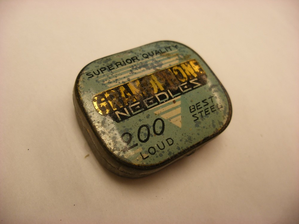 Phonograph Gramophone Needle Tin - 200 Gramophone Superior - Empty